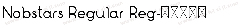 Nobstars Regular Reg字体转换